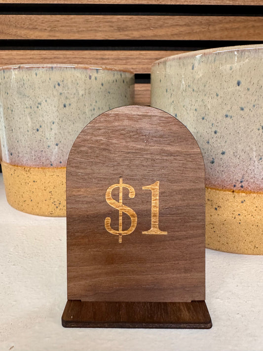 Small Price Display Sign