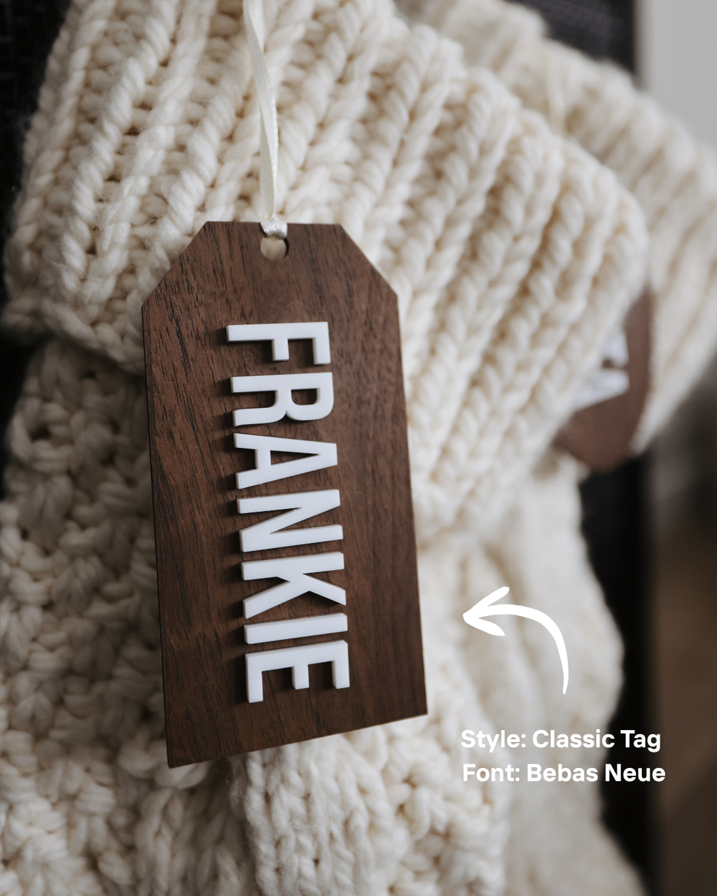 Custom Engraved Stocking Tag