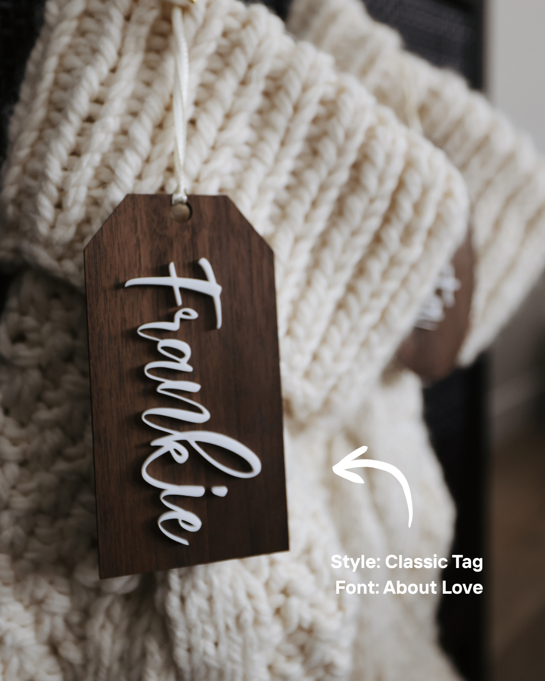 Custom Engraved Stocking Tag