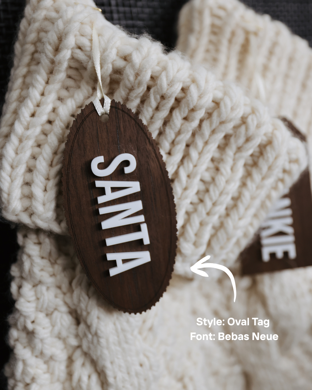Custom Engraved Stocking Tag
