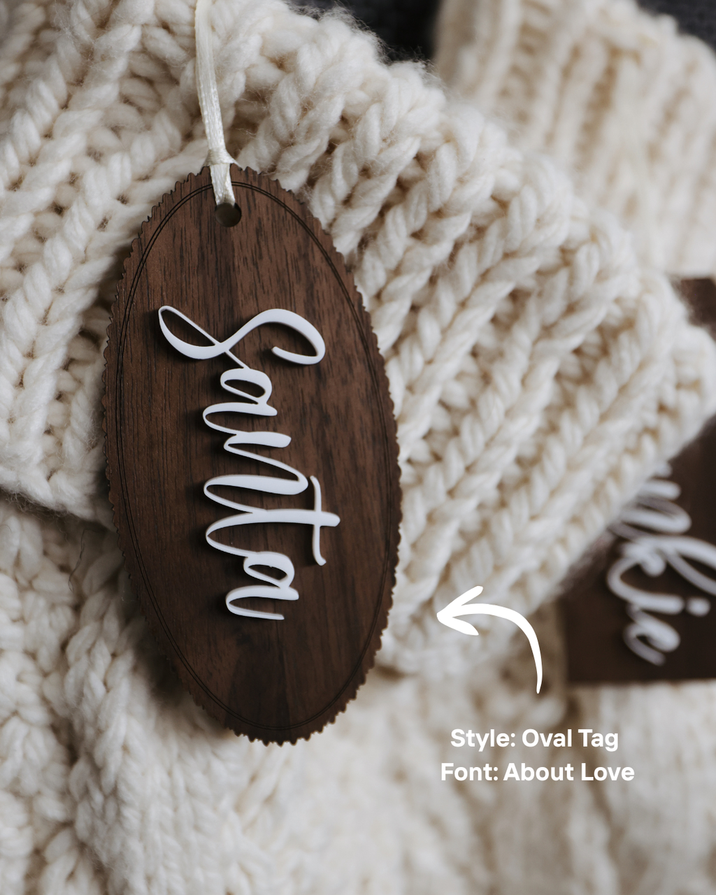 Custom Engraved Stocking Tag