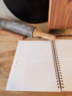 Retro Recipe Book: Peppercorn Cover | White Ink