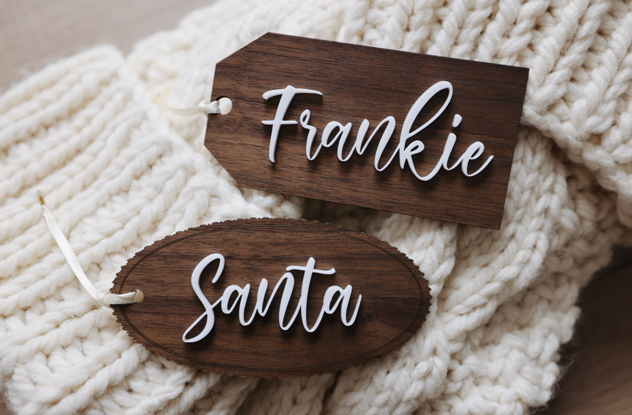Custom Engraved Stocking Tag