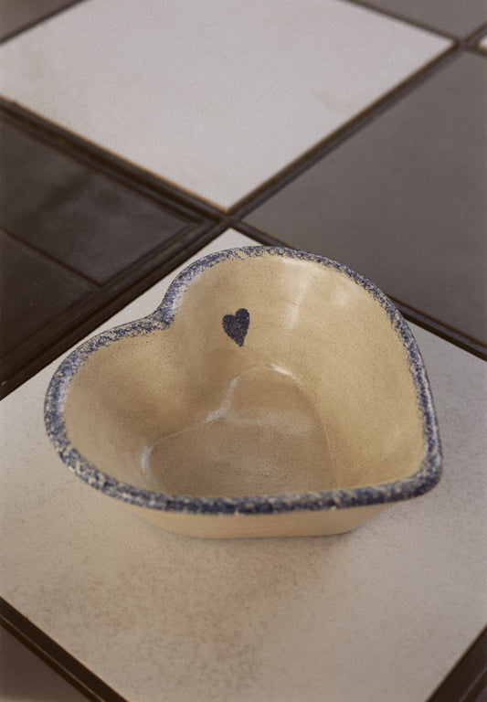 Lori's Hand Crafted Heart Serving Bowl